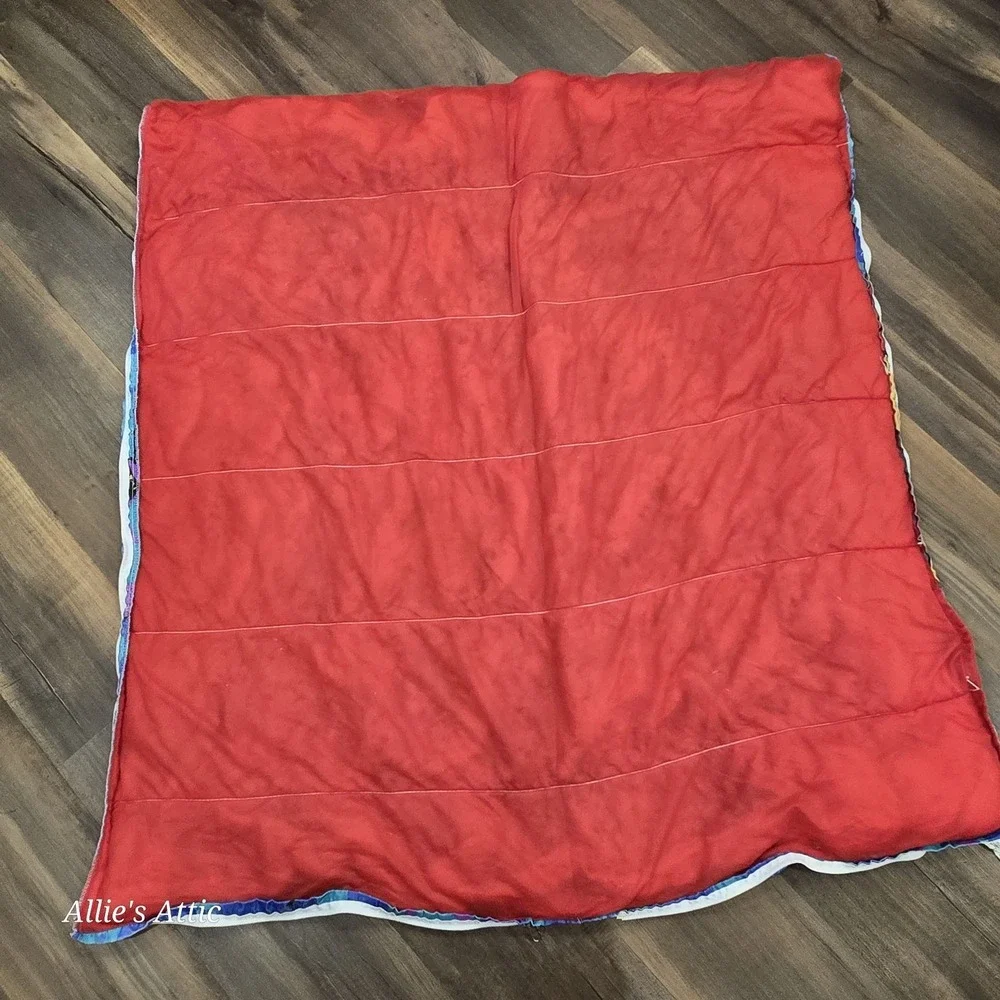 Winnie the Pooh Sleeping Bag Vintage Disney Best Friends Tigger Kids Purple Red